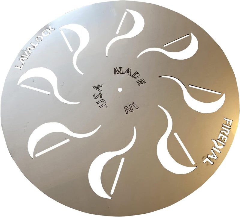 LavaLock FireDial Baffle Plate Heat Management System for Charcoal BBQ and Barbecue Smokers, UDS, WSM, Kettle (For 18 in. WSM (Stainless)) - Image 1